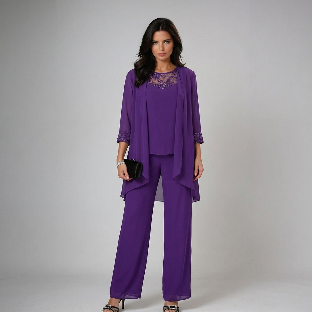 Tess | Elegant Beaded Three-Piece Set