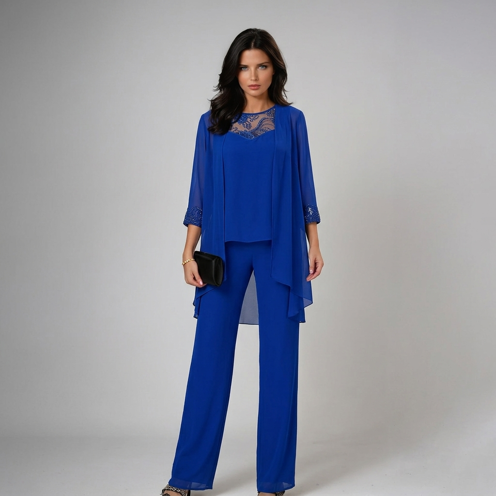 Tess | Elegant Beaded Three-Piece Set