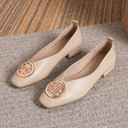 Orchard | Leather Square-Toe Flats