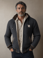 Nathaniel | Sherpa-Lined Waffle Jacket
