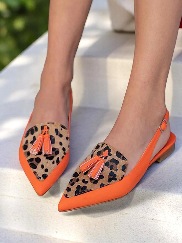 Alondra - Mules Bicolores Suédine & Pompons