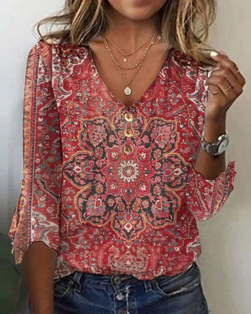 Jillian | Vintage Boho Blouse