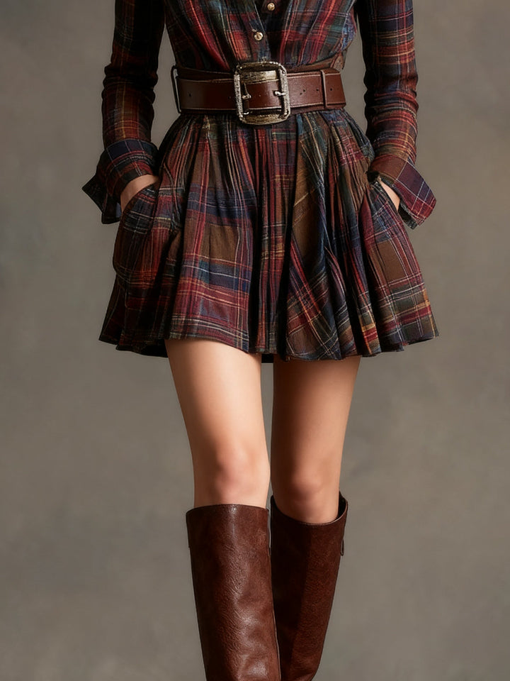 Aldara | Robe vintage avec ceinture incluse