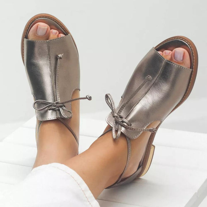 LILLIANA | LEATHER STRAPPY SANDALS