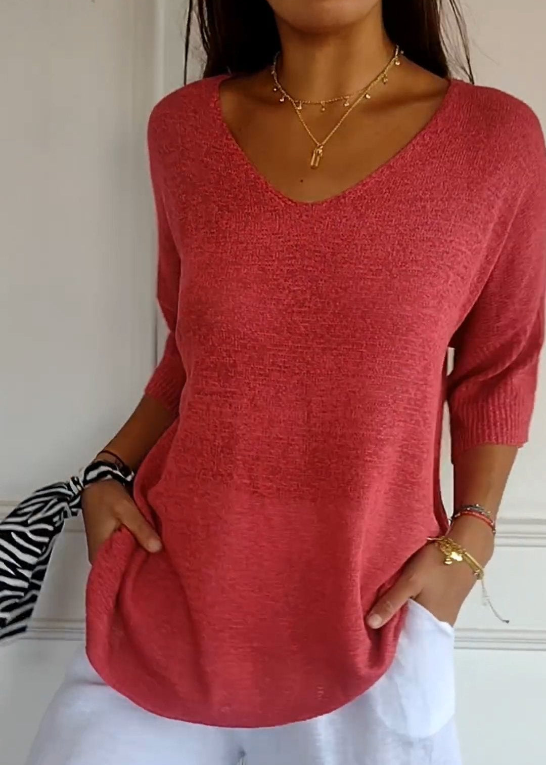 Clovelly | Timeless V-Neck Top