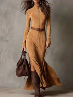 Marsella | Long dress with belt