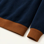 The Pinehaven Men's Vintage Sherpa Lined Quarter Zip Sweater