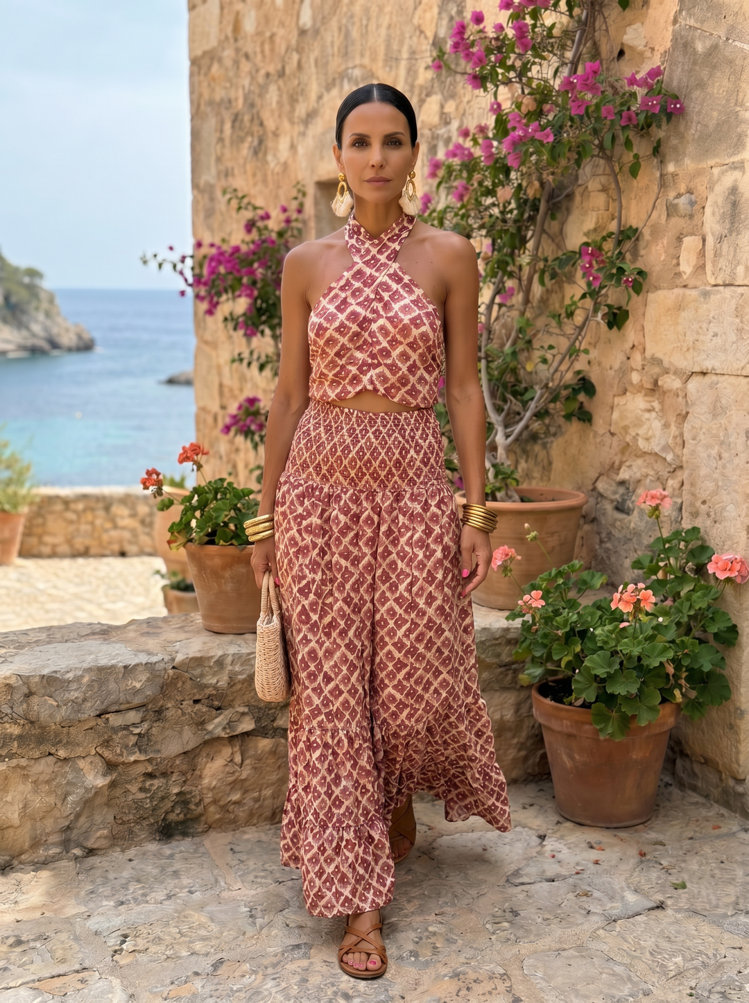 Isaure | Elegant off-the-shoulder set