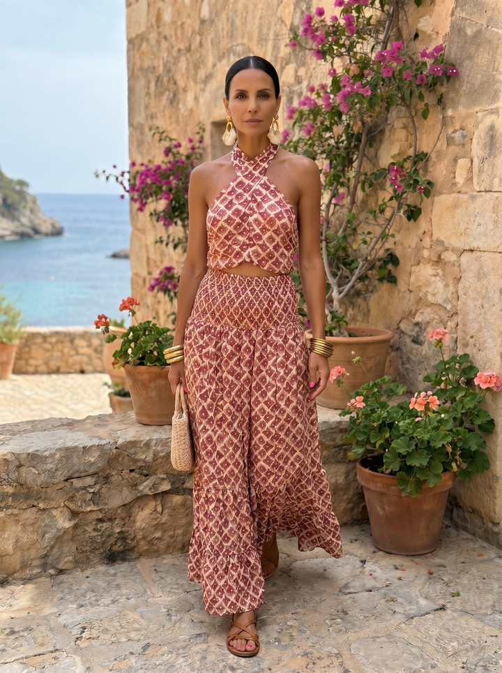 Isaure | Elegant off-the-shoulder set