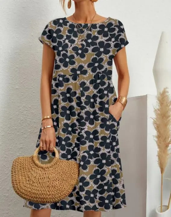 Josiane – Vestido floral elegante