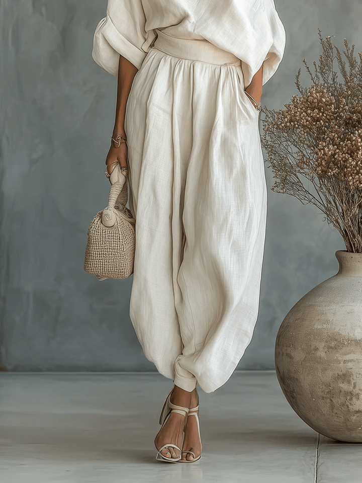 Mila | Bardot Neck 2 Piece Set