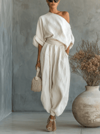 Mila | Two-piece Bardot Neckline Set