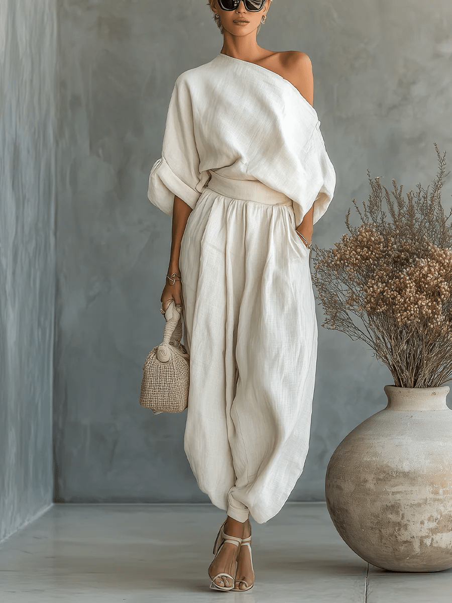 Mila | Two-piece Bardot Neckline Set