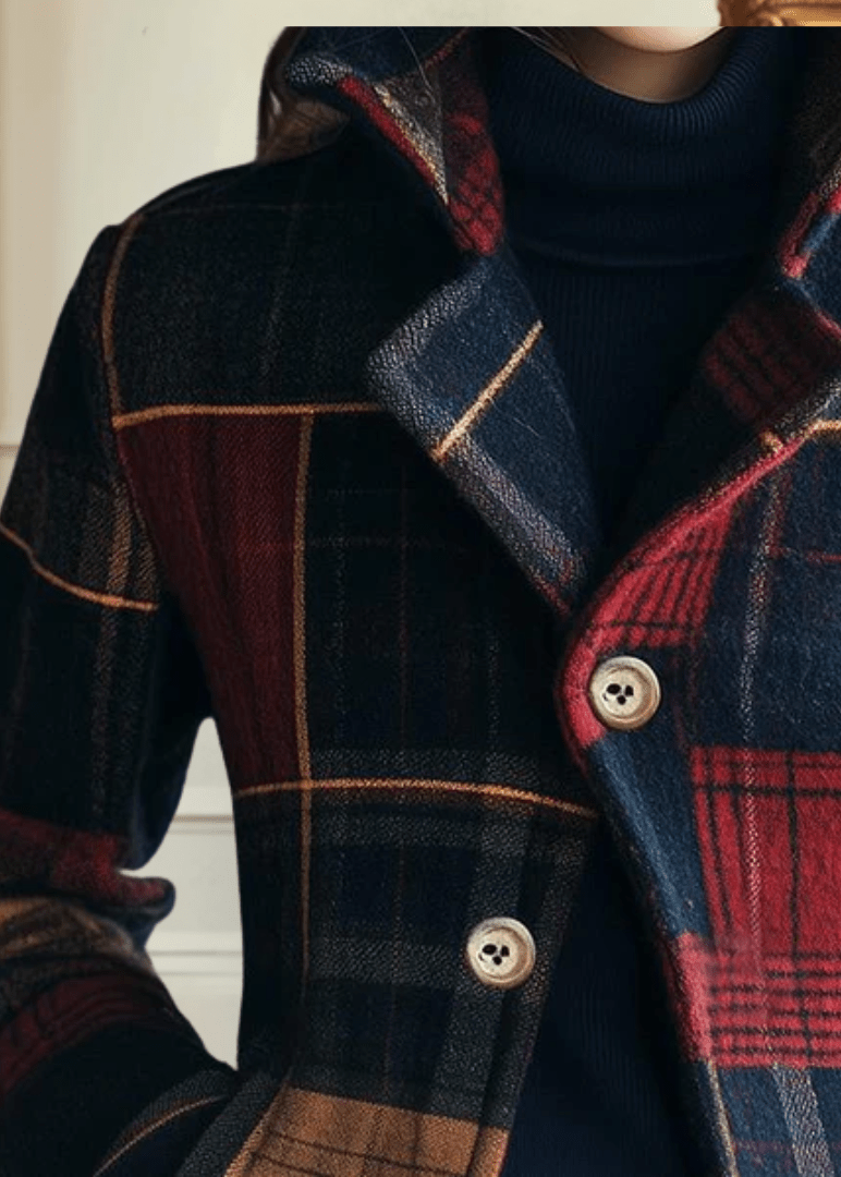 Natalie | Classic Plaid Wool Jacket