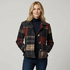Natalie | Classic Plaid Wool Jacket