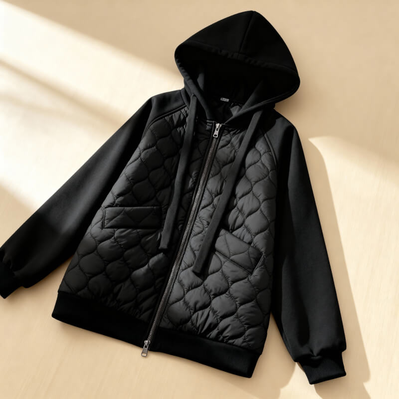 Joanne | Quilted Hoodie Jacket