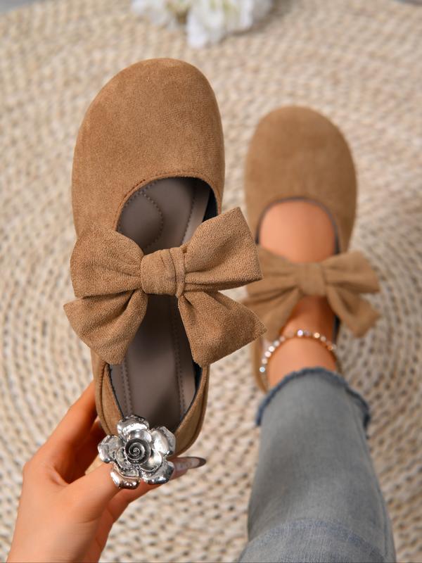 Nora - Comfy Bow Detail Flats