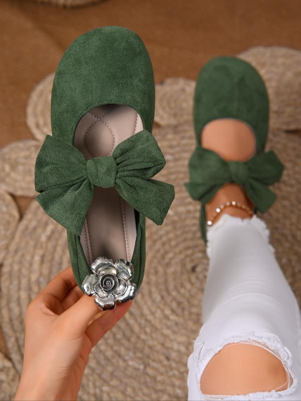 Nora - Comfy Bow Detail Flats