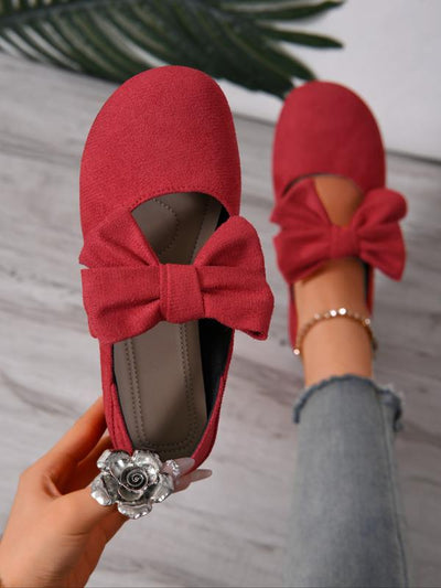 Nora - Comfy Bow Detail Flats