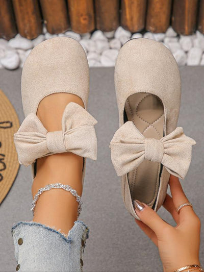 Nora - Comfy Bow Detail Flats