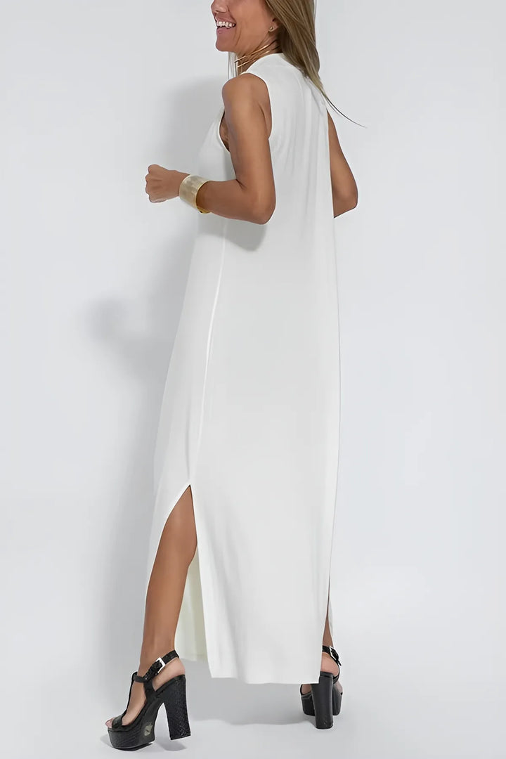 Emma | Robe longue élégante + gilet assorti OFFERT