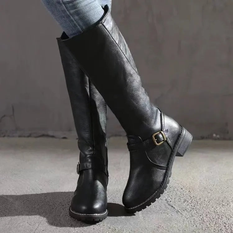 Rowan | Tall Buckle Riding Boots