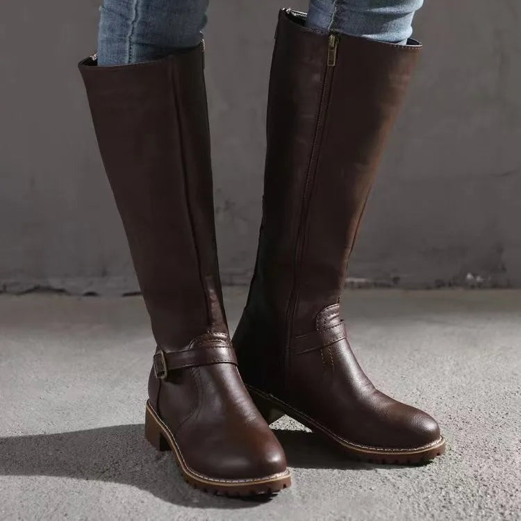 Rowan | Tall Buckle Riding Boots