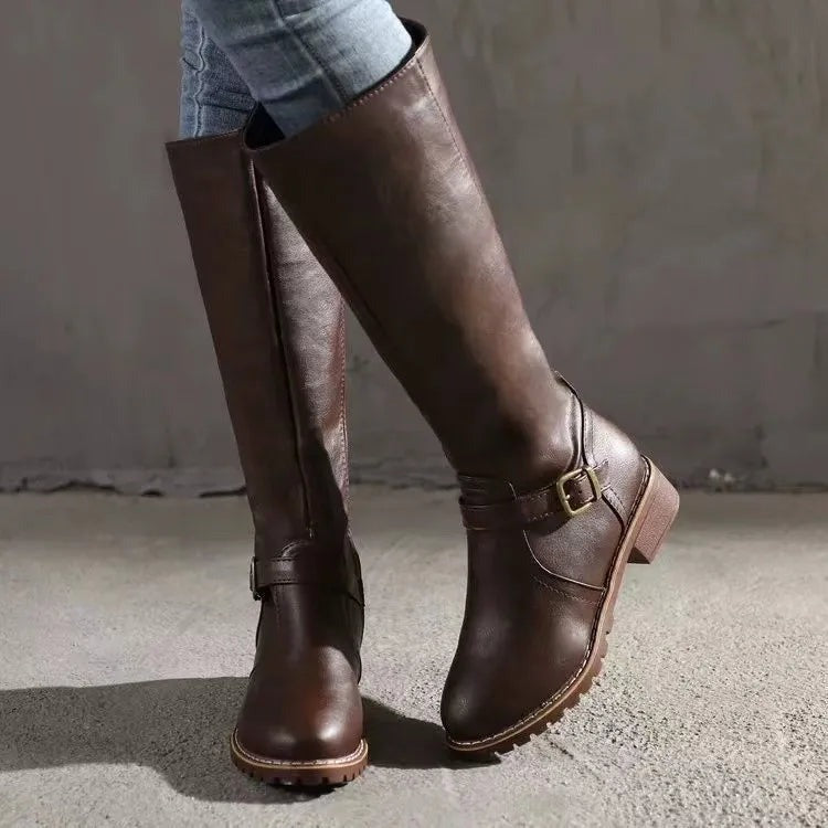 Rowan | Tall Buckle Riding Boots