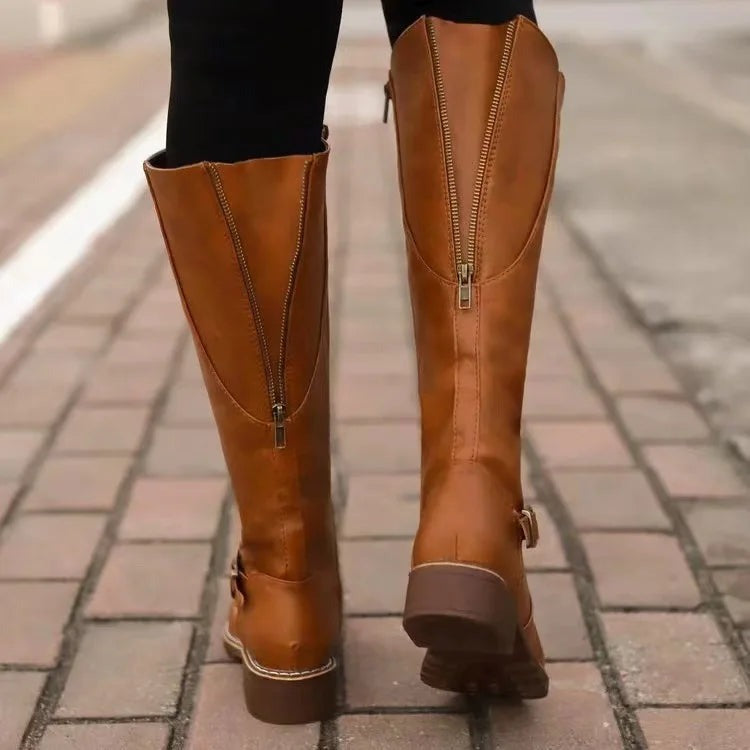 Rowan | Tall Buckle Riding Boots
