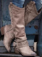 Sloane | Slouched Harness Boots
