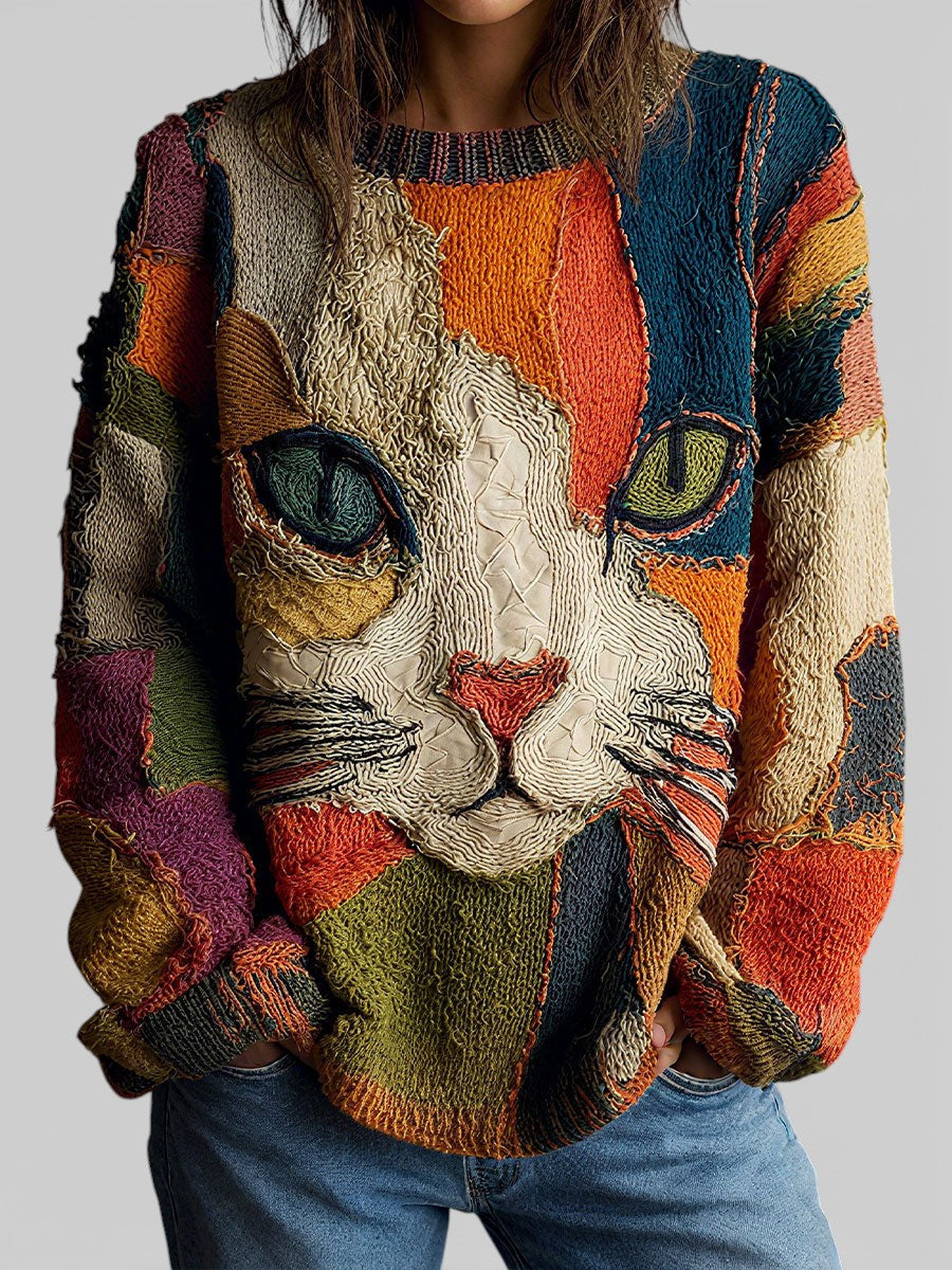 Isabel | Pull artistique imprimé