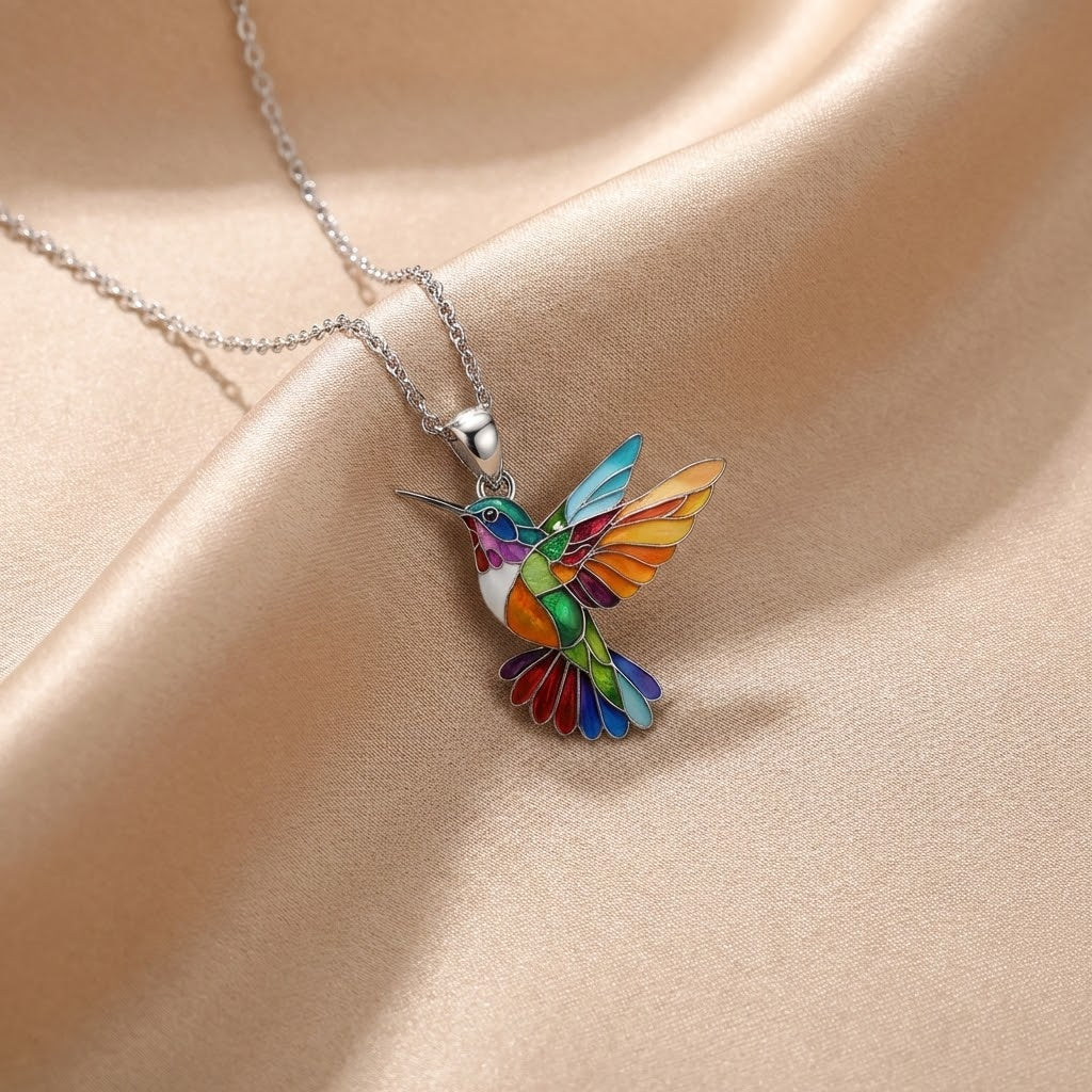 Hummingbird Necklace with Free Earrings