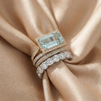 Vintage Silver Rings Set with Turquoise Glass