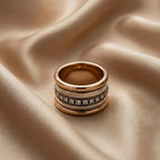 Vintage Chunky Layered Gold Ring
