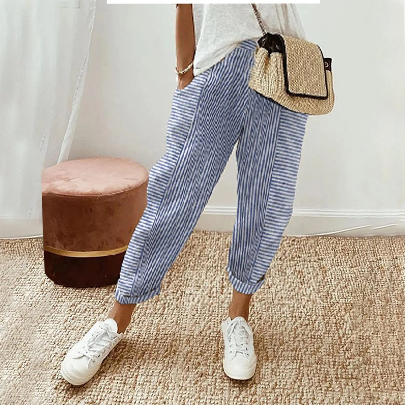 Rivage - Soft and lightweight striped pants 