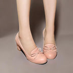 Adelaide | Bow Slip-On Pumps with Closed-Toe Shape