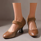 Guinevere | Victorian Button Strap Heels