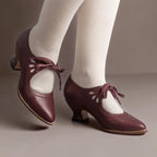 Rosalind | Vintage Lace-Up Mary Jane Pumps