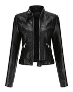 Luana | Cropped Moto Jacket