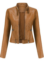 Luana | Cropped Moto Jacket