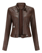 Luana | Cropped Moto Jacket