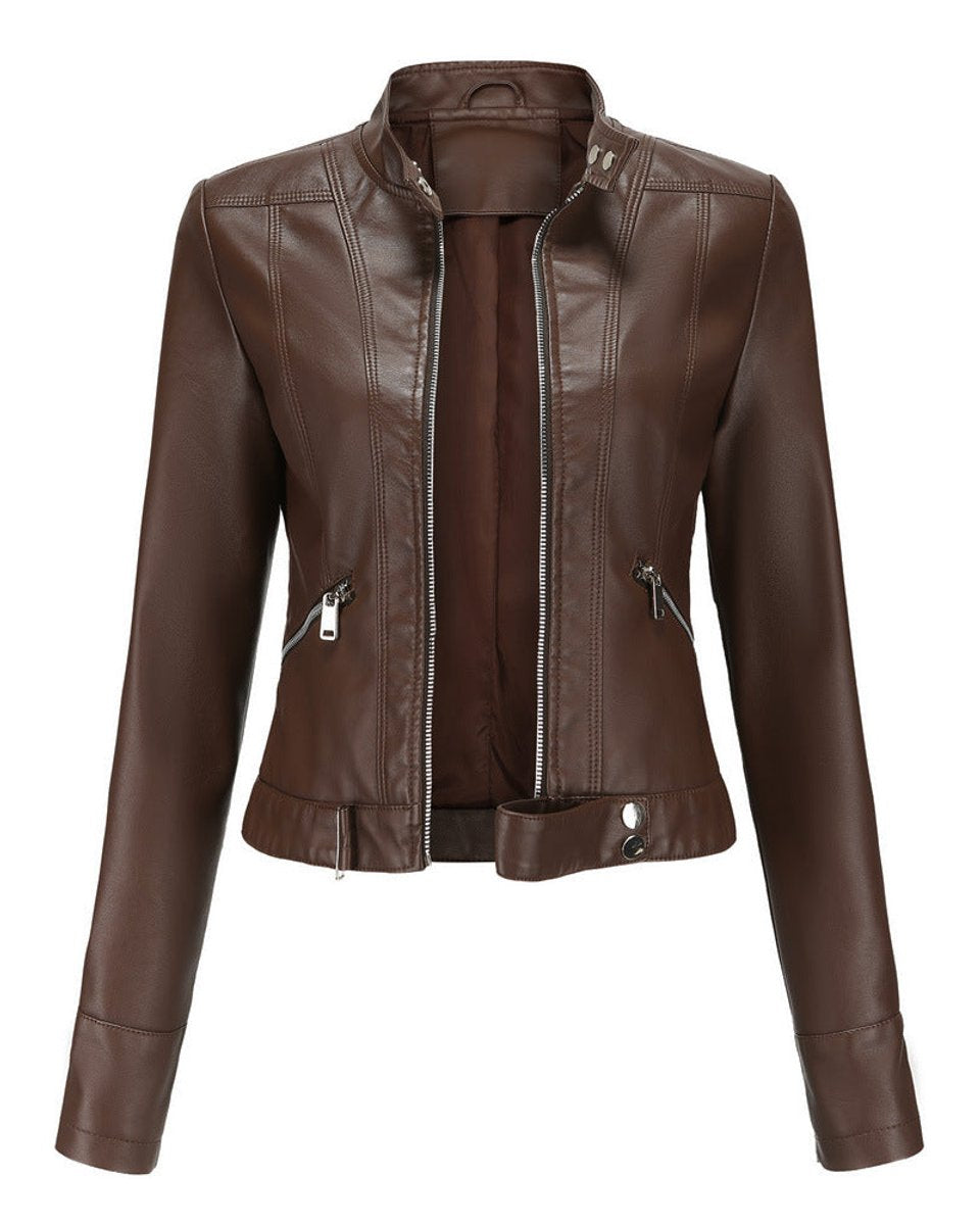 Luana | Cropped Moto Jacket