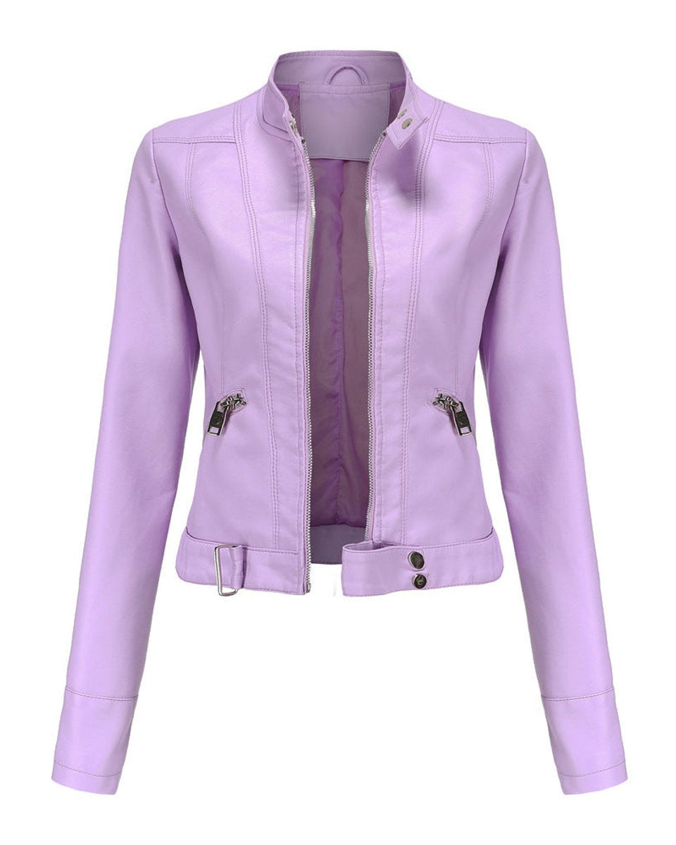 Luana | Cropped Moto Jacket