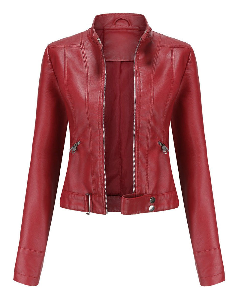 Luana | Cropped Moto Jacket