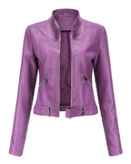 Luana | Cropped Moto Jacket
