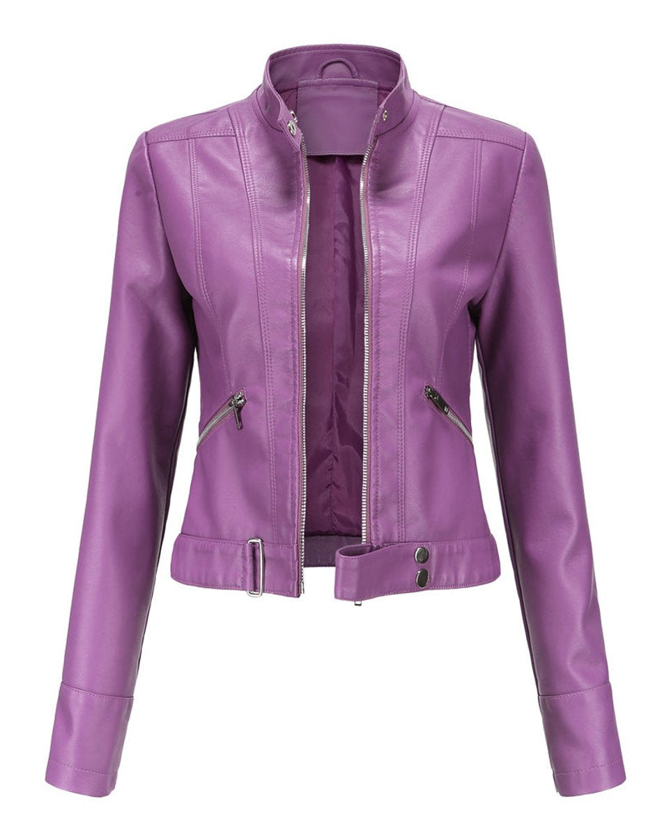 Luana | Cropped Moto Jacket