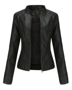Adaline | Stand-Collar Moto Jacket
